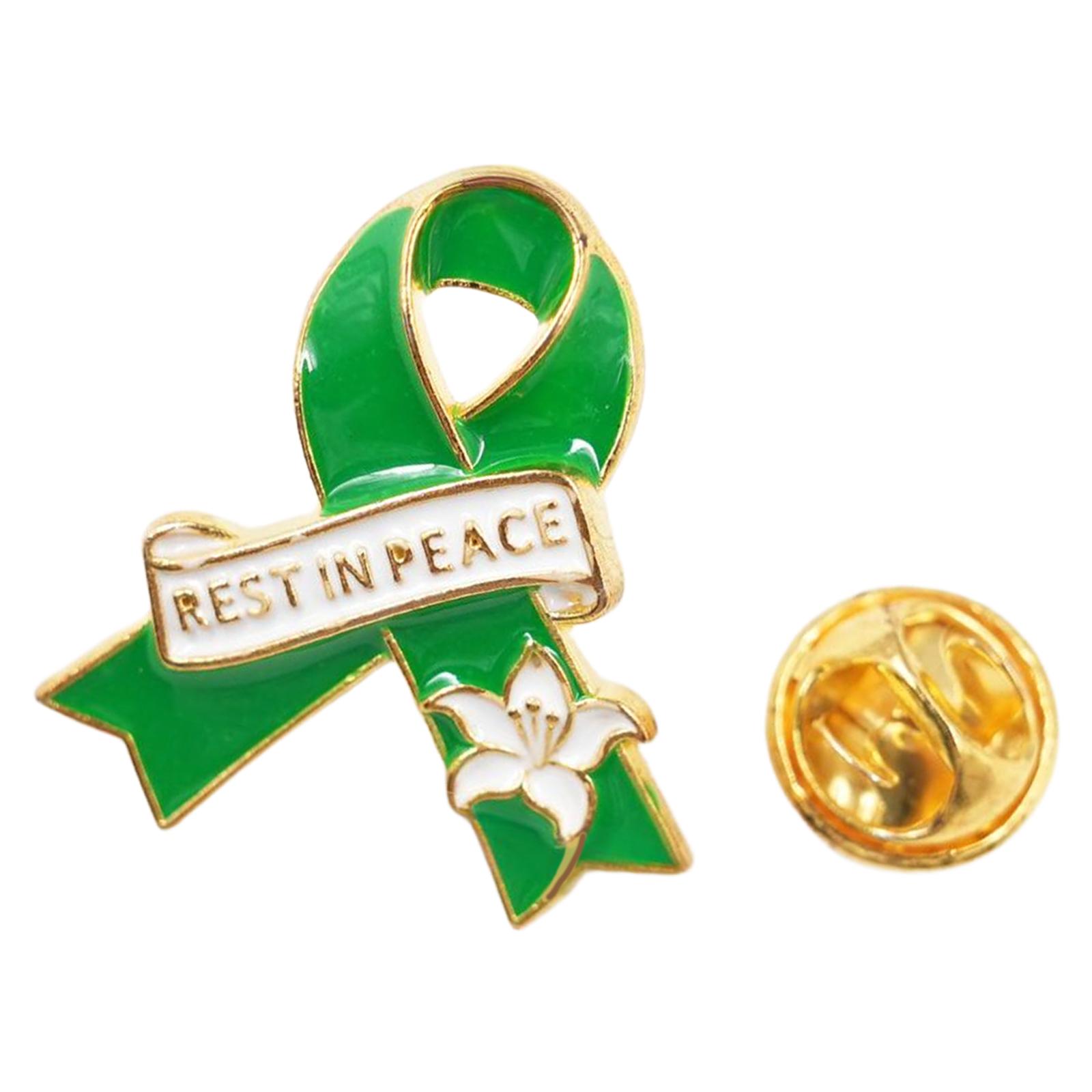 Secure Pin Rest in Peace Ribbon Flower Brooch Stylish Design Badge Pin For Casual Outfits Professional Clothing смарагдовий/зелений
Secure Pin Rest in Peace Ribbon Flower Brooch Stylish Design Badge Pin For Casual Outfits Professional Clothing смарагдовий/зелений