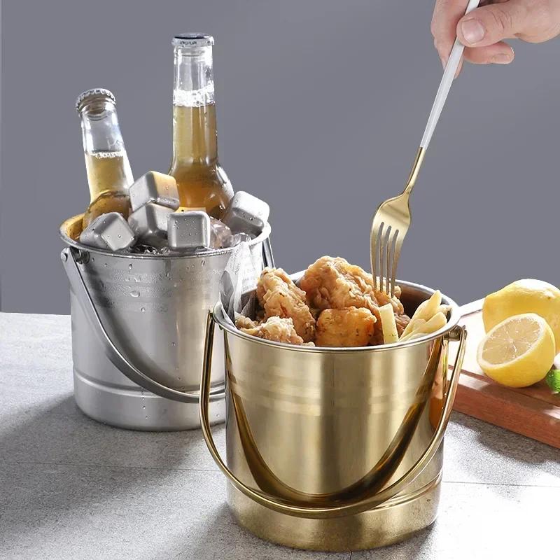 Portable Stainless Steel Ice Bucket for Beer Champagne Wine KTV Bar Outdoor Party Cooler Keg чорний
Portable Stainless Steel Ice Bucket for Beer Champagne Wine KTV Bar Outdoor Party Cooler Keg чорний