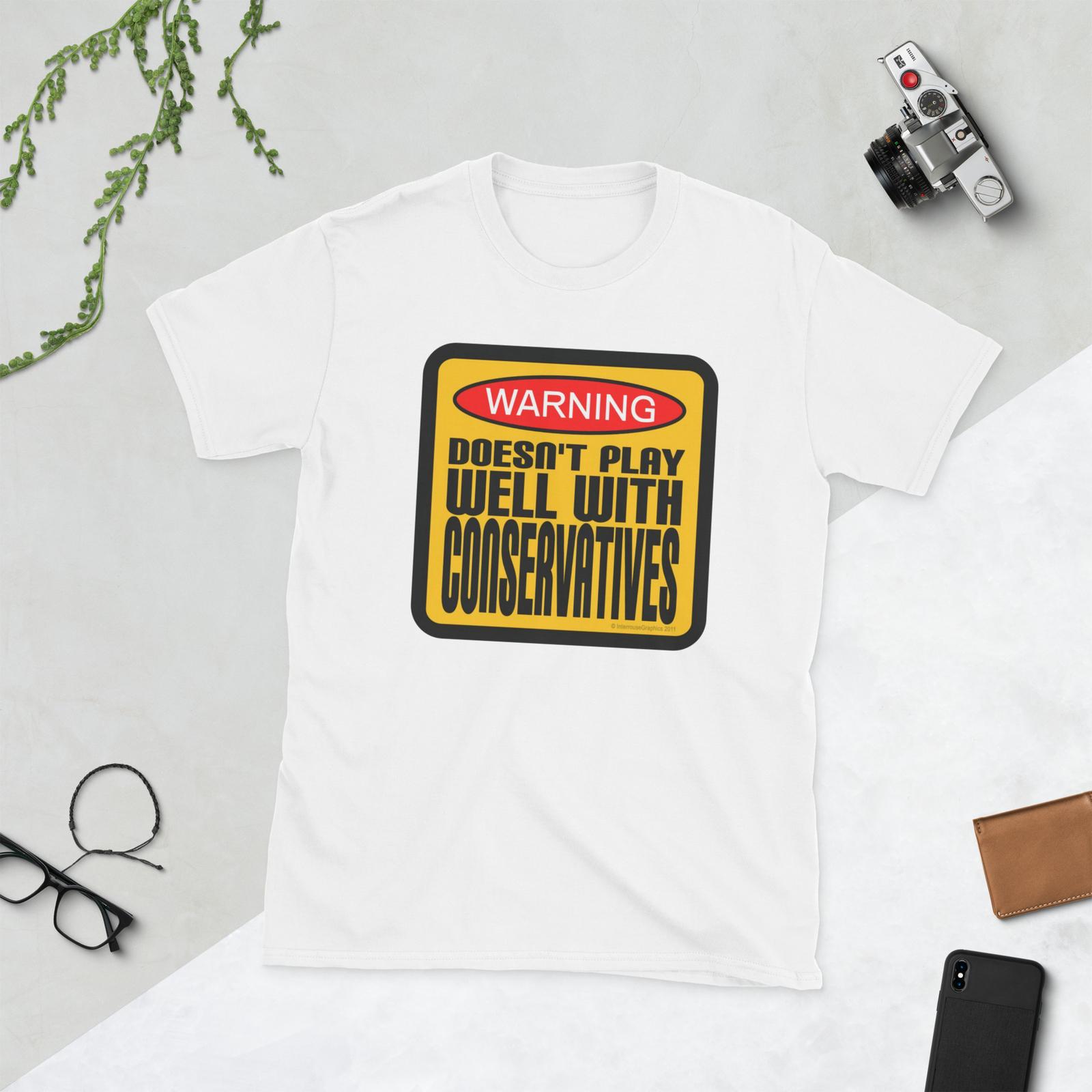 Warning Doesn’t Play Well with Conservatives Unisex T-Shirt Mens Womens Tees Top M
Warning Doesn’t Play Well with Conservatives Unisex T-Shirt Mens Womens Tees Top M