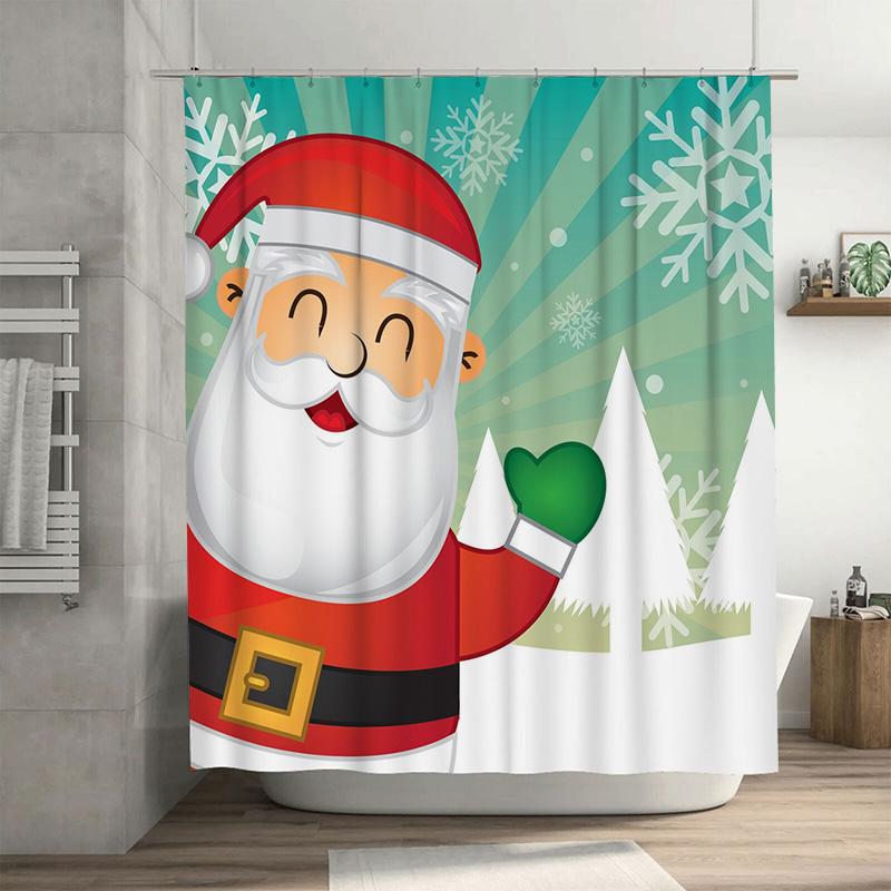 Tu Christmas Shower Curtain Santa Claus Holiday Festive Bathroom Decor Waterproof Xmas Pattern Fabric Backdrop Holiday Home W60H190(CM)-1 Pcs
Tu Christmas Shower Curtain Santa Claus Holiday Festive Bathroom Decor Waterproof Xmas Pattern Fabric Backdrop Holiday Home W60H190(CM)-1 Pcs