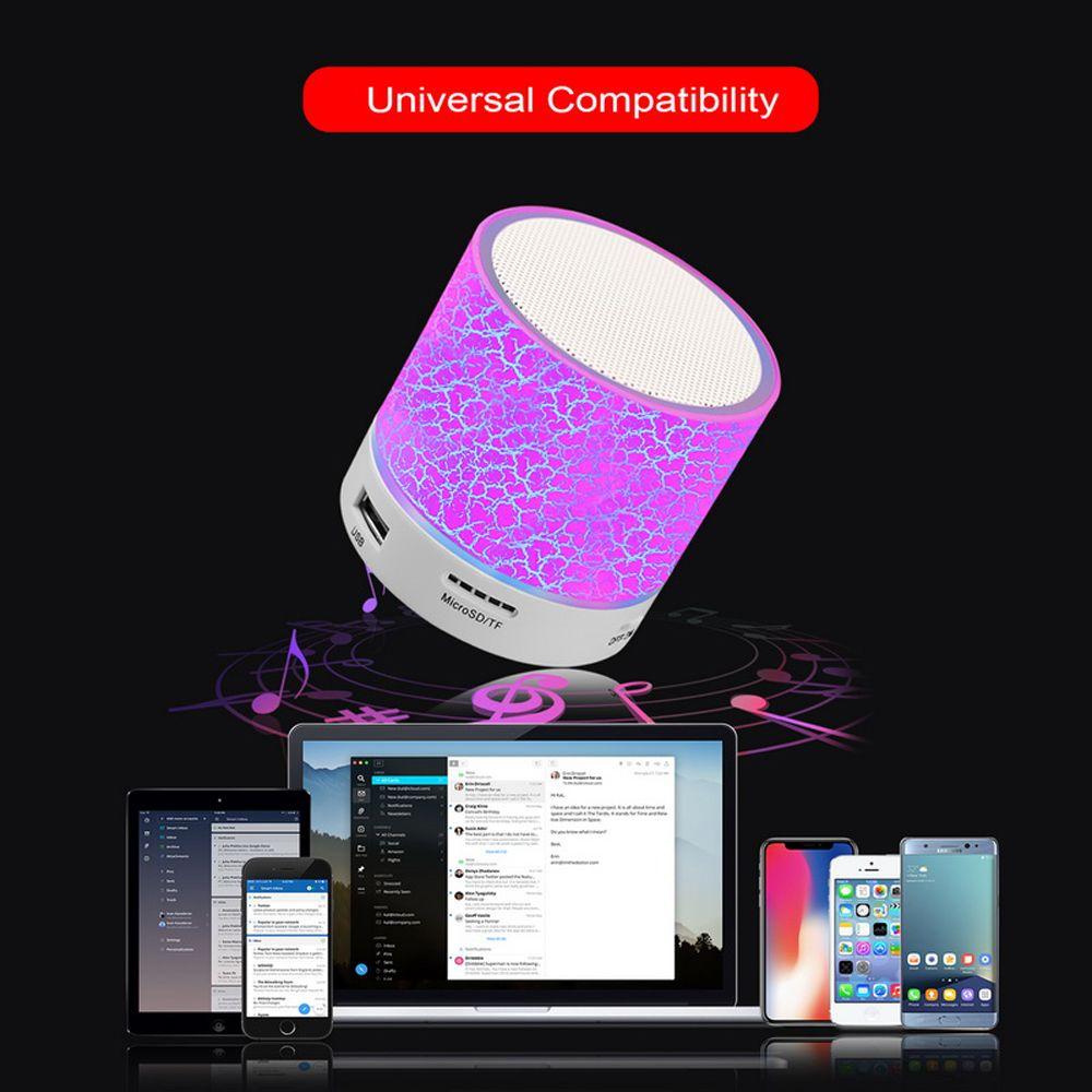 Mini Colorful Light LED Loudspeaker TF Card Bluetooth Speaker Wireless Crack Loudspeaker Subwoofer
Mini Colorful Light LED Loudspeaker TF Card Bluetooth Speaker Wireless Crack Loudspeaker Subwoofer
