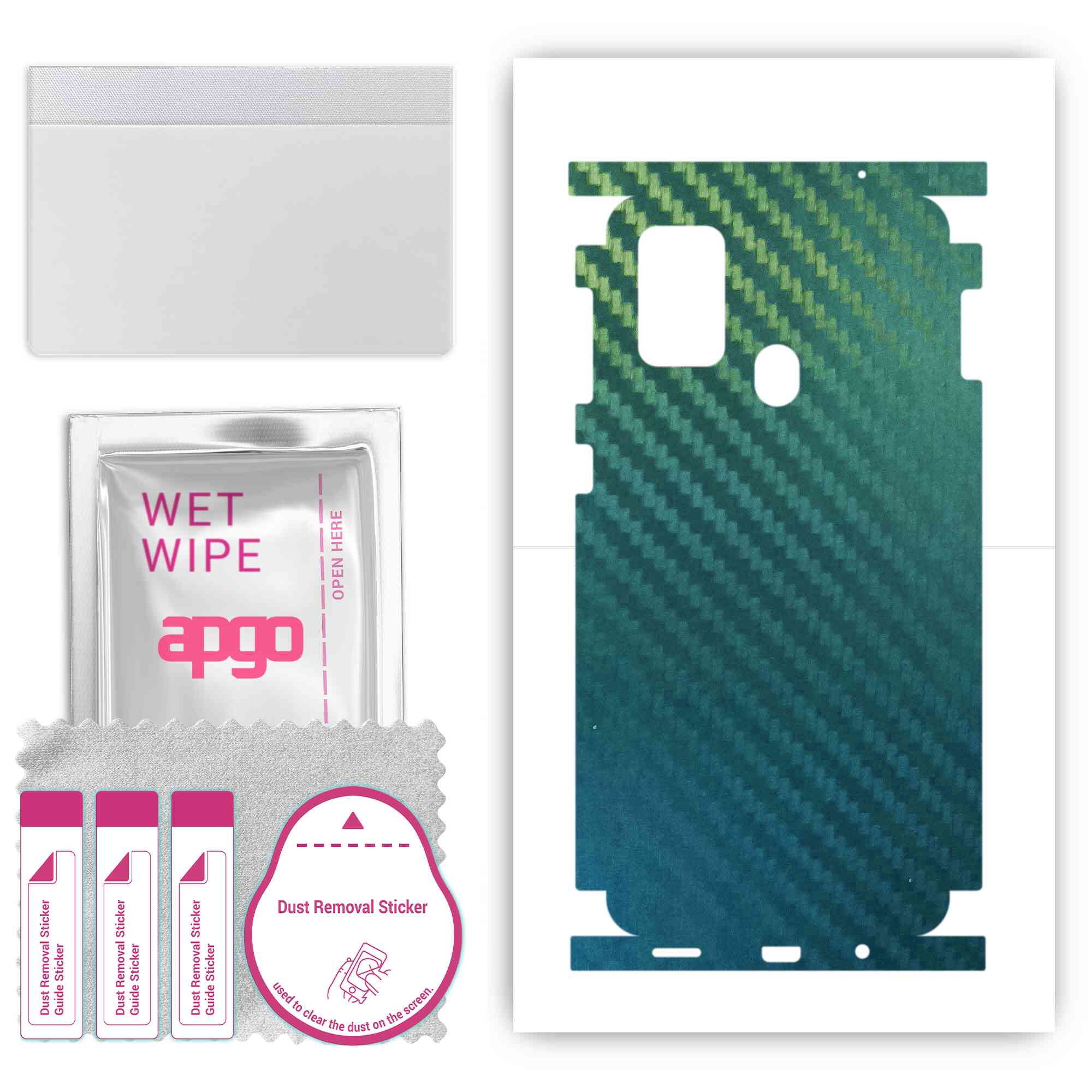 Apgo Protective Skin Sticker for the back+sides compatible with Samsung Galaxy M31 Prime, Full Wrap Film, Foil, Vinyl - Pattern Carbon Chameleon CAKA1
Apgo Protective Skin Sticker for the back+sides compatible with Samsung Galaxy M31 Prime, Full Wrap Film, Foil, Vinyl - Pattern Carbon Chameleon CAKA1