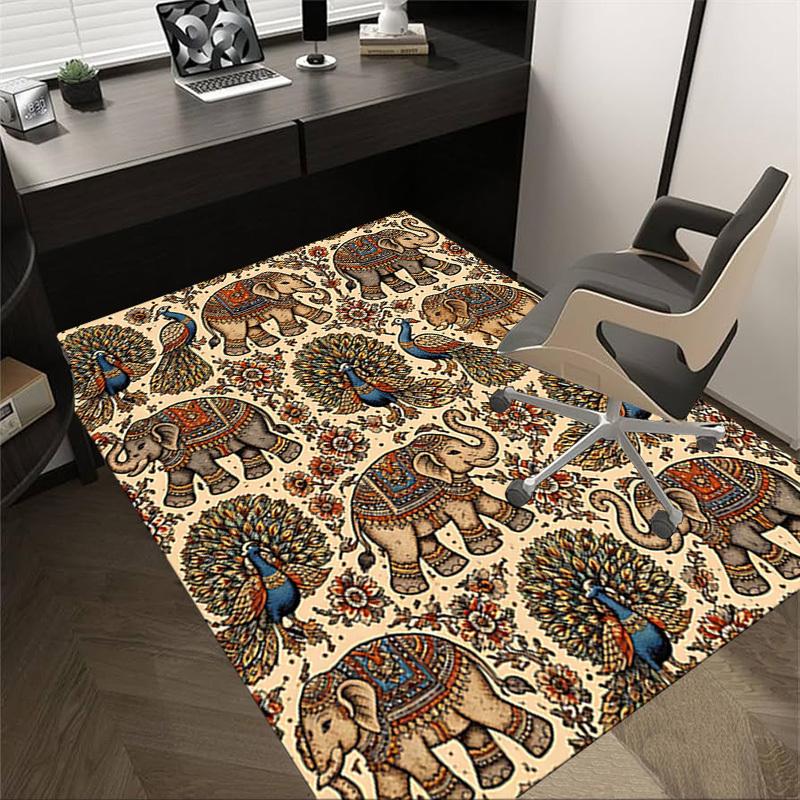 1PC Elephant Peacock Non-Slip Floor carpet, suitable for Office, bedroomand playrooms. It can also be used as a sofa footrest cover-T20 60cm by 90cm
1PC Elephant Peacock Non-Slip Floor carpet, suitable for Office, bedroomand playrooms. It can also be used as a sofa footrest cover-T20 60cm by 90cm