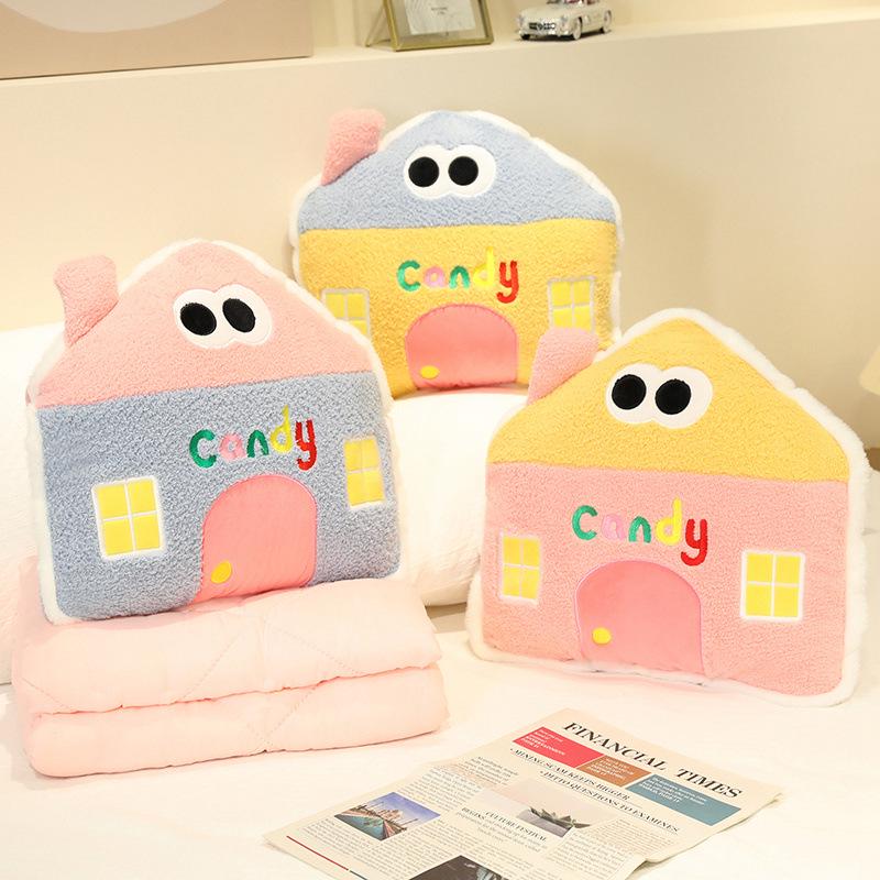 Macaron Cute House Air Conditioning Quilt & Pillow Plush Toy Cushion Combo Cushion 42cm, Expanded 100*150cm, 600g зелёный
Macaron Cute House Air Conditioning Quilt & Pillow Plush Toy Cushion Combo Cushion 42cm, Expanded 100*150cm, 600g зелёный