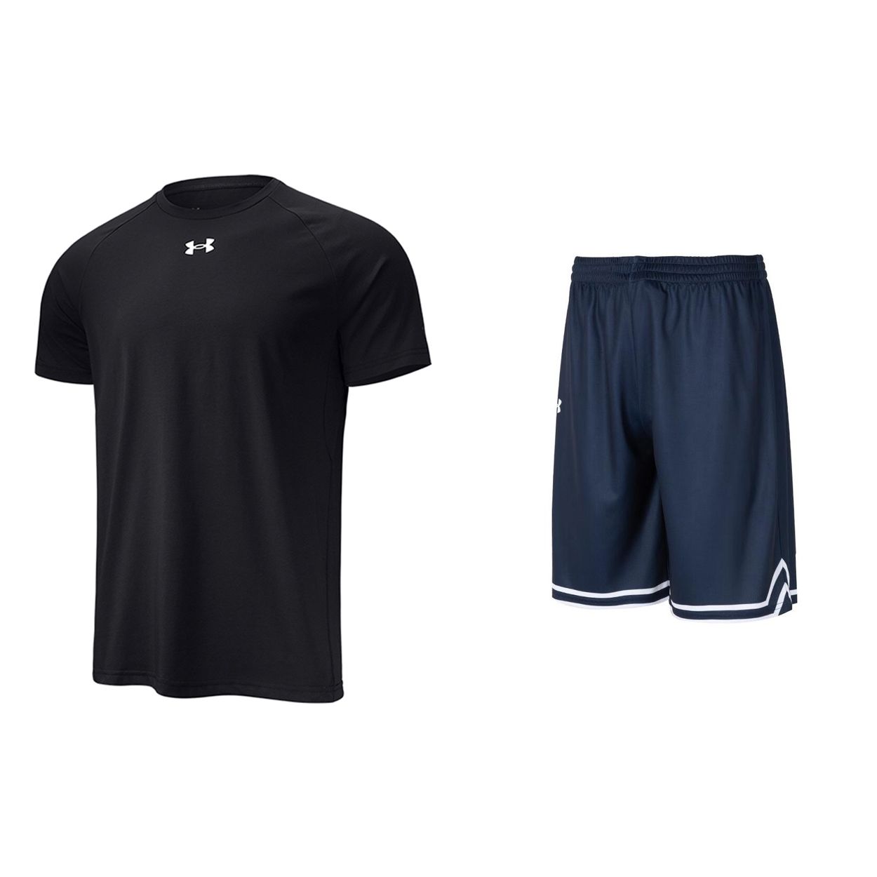 Under Armour Printed Letter Crew Neck Pullover T-Shirt And Elastic Waist Mid-Rise Shorts Casual Sports Set Men sets 22500518-001+24500206-409 M
Under Armour Printed Letter Crew Neck Pullover T-Shirt And Elastic Waist Mid-Rise Shorts Casual Sports Set Men sets 22500518-001+24500206-409 M