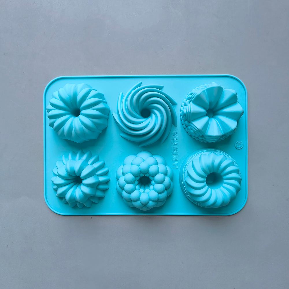 1 Pcs Silicone Donut Baking Molds Multicolor Doughnut Pans 6-Cavity Designs Donut Flower And Swirl Shaped Suitable For Baking синій
1 Pcs Silicone Donut Baking Molds Multicolor Doughnut Pans 6-Cavity Designs Donut Flower And Swirl Shaped Suitable For Baking синій