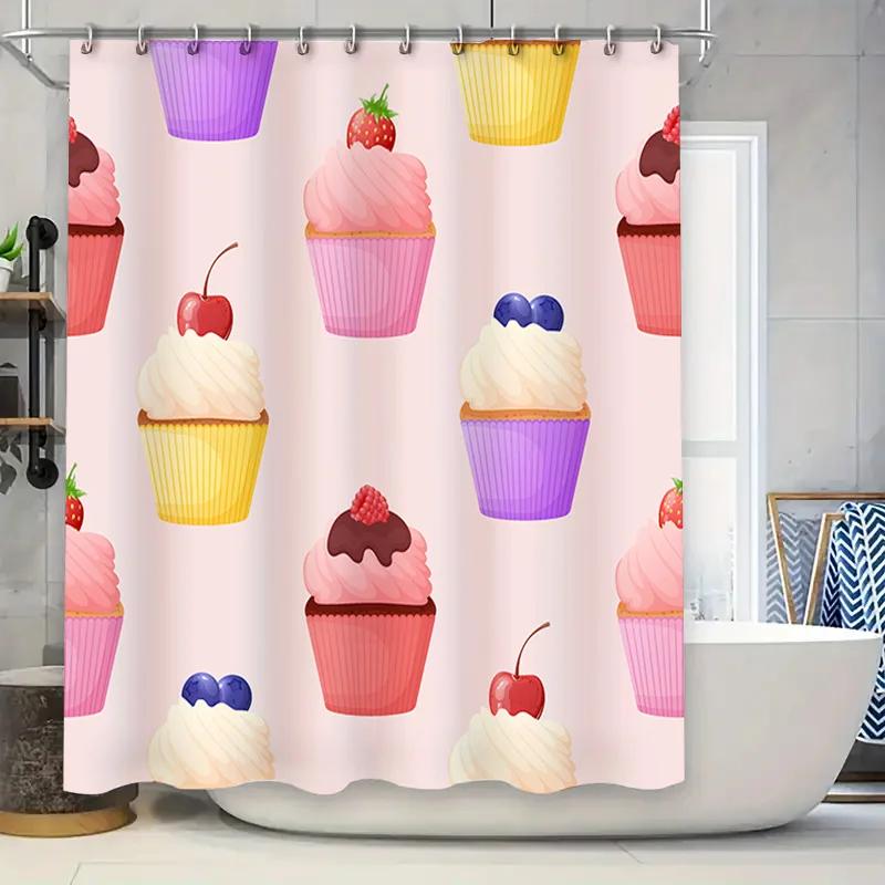 Adorable Cupcake Printed Shower Curtain Bath Decor For Kids Bathroom W60H190(CM)-1 Pcs
Adorable Cupcake Printed Shower Curtain Bath Decor For Kids Bathroom W60H190(CM)-1 Pcs