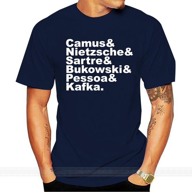 Fashion Men T Shirts Men Camus Nietzsche Sartre Bukowski Pessoa Kafka White On Black Fitted Tee S
Fashion Men T Shirts Men Camus Nietzsche Sartre Bukowski Pessoa Kafka White On Black Fitted Tee S