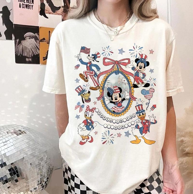 Retro Coquette Bows Mickey and Friends Party in The USA Shirt Happy Independence Day 2025 Tee Patriotic USA Flag S
Retro Coquette Bows Mickey and Friends Party in The USA Shirt Happy Independence Day 2025 Tee Patriotic USA Flag S