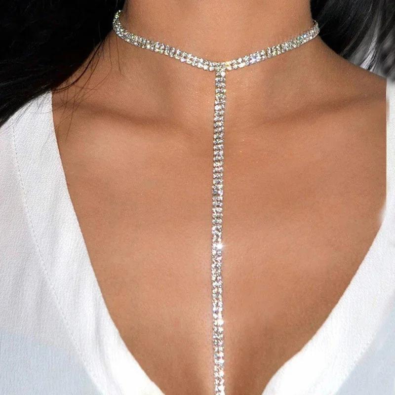 Fashion Full Rhinestone Chain Necklace For Women Statement Long Tassel Choker Crystal Collar Party Zircon Neck Accessories медный
Fashion Full Rhinestone Chain Necklace For Women Statement Long Tassel Choker Crystal Collar Party Zircon Neck Accessories медный