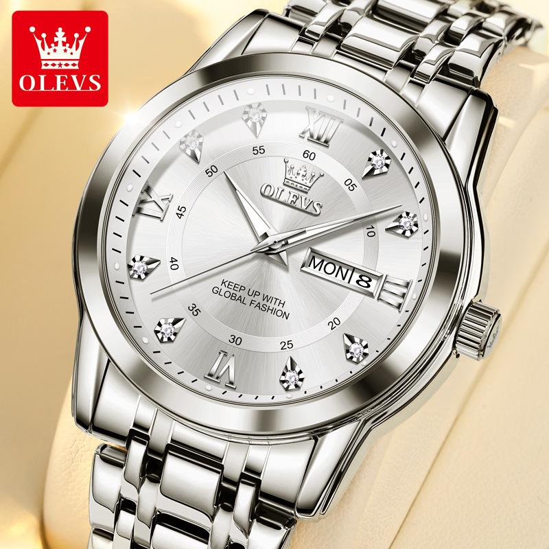 Часы OLEVS Кварцевые часы Деловые светящиеся в темноте деловые часы с двойным календарем Детские часы Мужские часы
Часы OLEVS Кварцевые часы Деловые светящиеся в темноте деловые часы с двойным календарем Детские часы Мужские часы