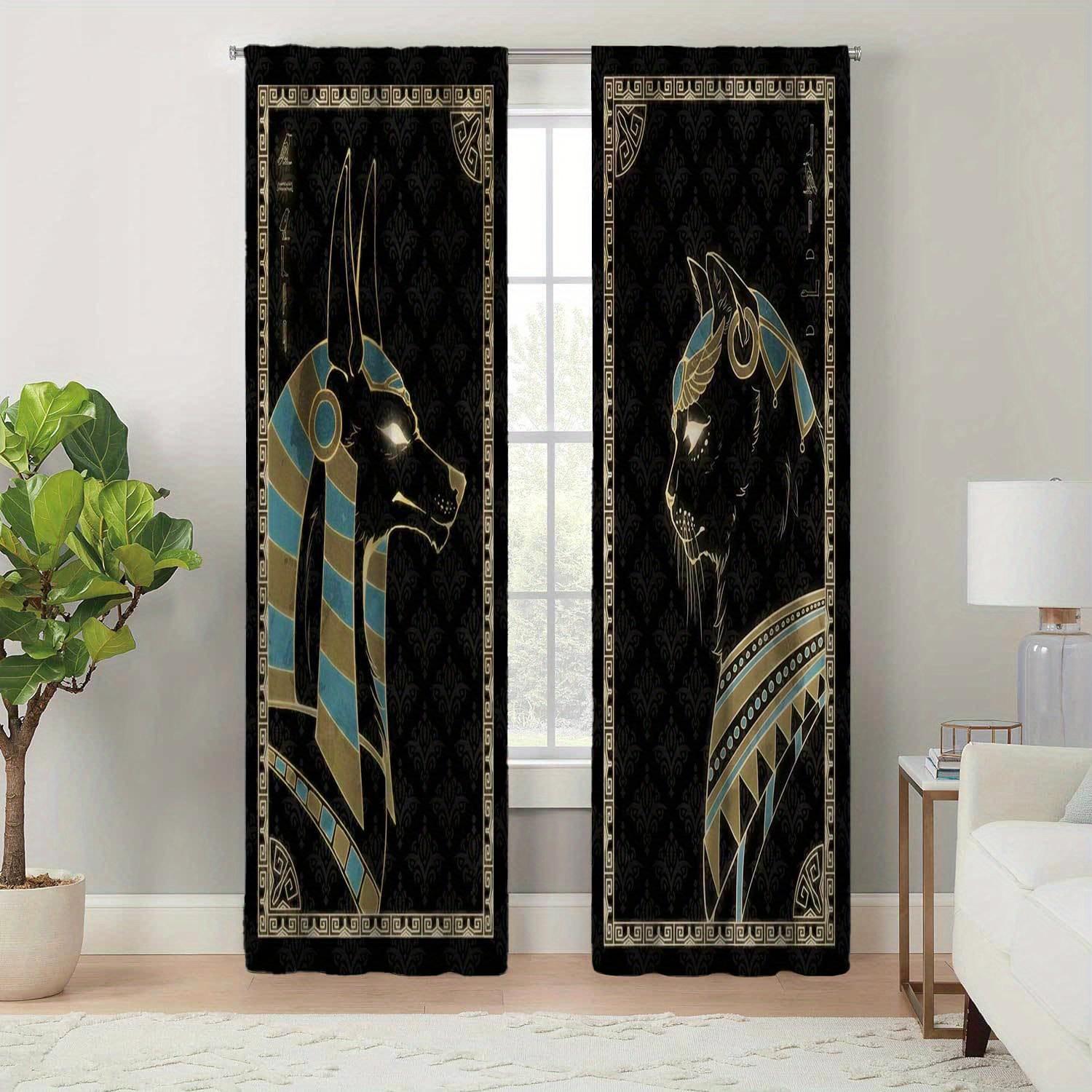 Ancient Egyptian Mural Curtain Panels Rod Pocket Design DecorativePrinted Curtain Light-filtering Curtain For Kitchen Room Living RoomOffice W50 X H130(CM)X2&Hook
Ancient Egyptian Mural Curtain Panels Rod Pocket Design DecorativePrinted Curtain Light-filtering Curtain For Kitchen Room Living RoomOffice W50 X H130(CM)X2&Hook