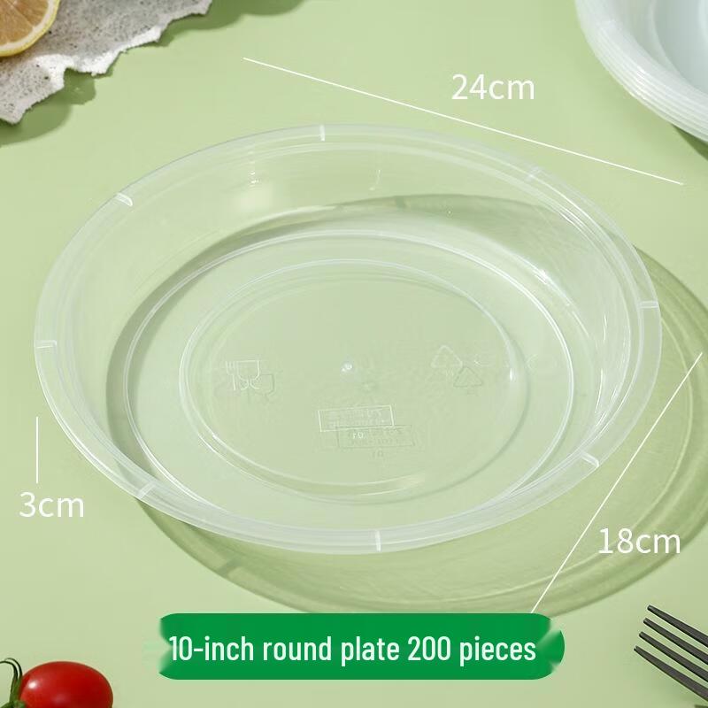 Disposable 10-inch Round Plastic Plates
Disposable 10-inch Round Plastic Plates