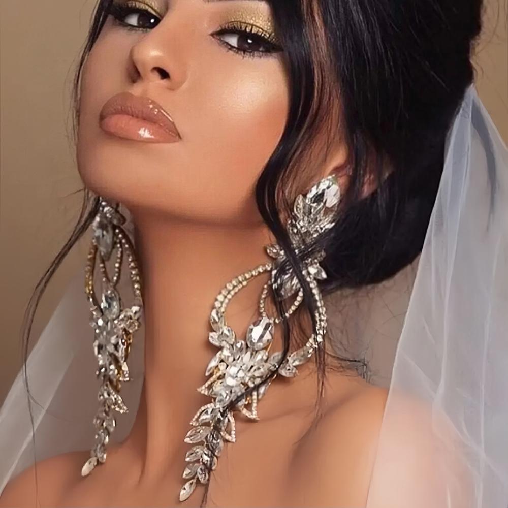 Stonefans Oversize Statement Dangle Earrings for Women Wedding Jewelry Exaggerate Gift Hollow Rhinestone Hanging Earrings Bridal golden
Stonefans Oversize Statement Dangle Earrings for Women Wedding Jewelry Exaggerate Gift Hollow Rhinestone Hanging Earrings Bridal golden