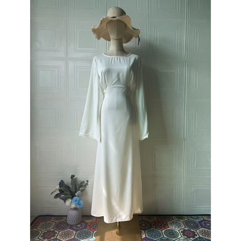 Мода Ветер Новинка Лето Новое платье с круглым вырезом и шнуровкой, приталенное платье White L
Мода Ветер Новинка Лето Новое платье с круглым вырезом и шнуровкой, приталенное платье White L