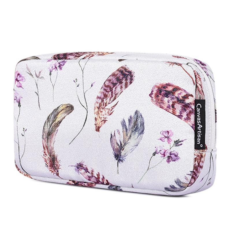 CANVASARTISAN H9-S11 Watercolor Feather Flower Pattern Storage Case for Digital Accessories Charger Earphone Power Bank Bag Organizer Type A
CANVASARTISAN H9-S11 Watercolor Feather Flower Pattern Storage Case for Digital Accessories Charger Earphone Power Bank Bag Organizer Type A