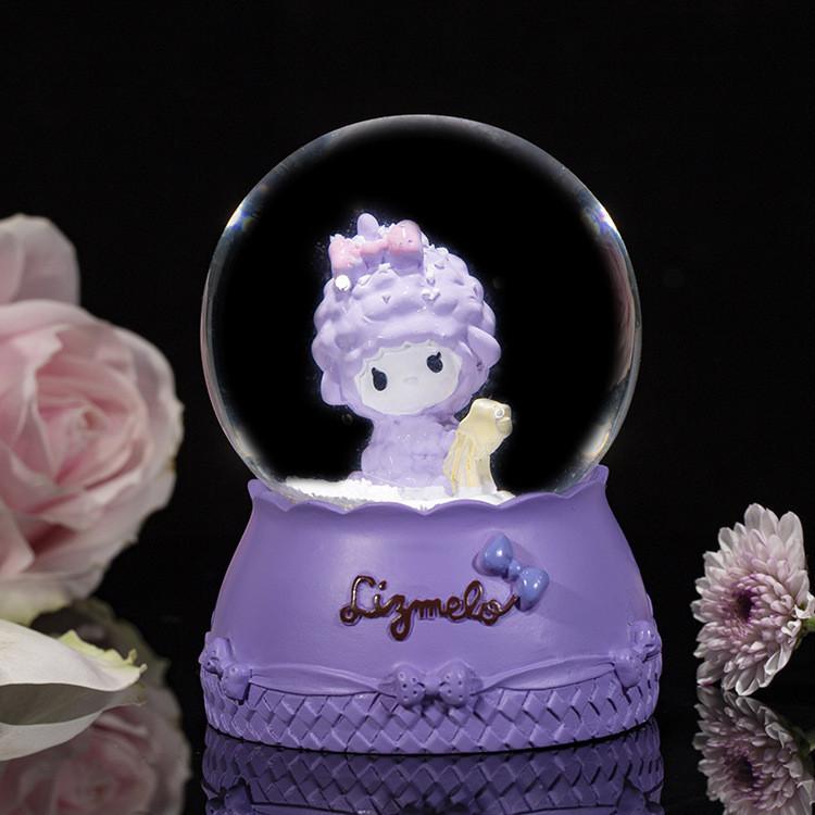 Хрустальный мультяшный кролик-шар, светящееся настольное украшение, ночник, кнопочный элемент StyleD