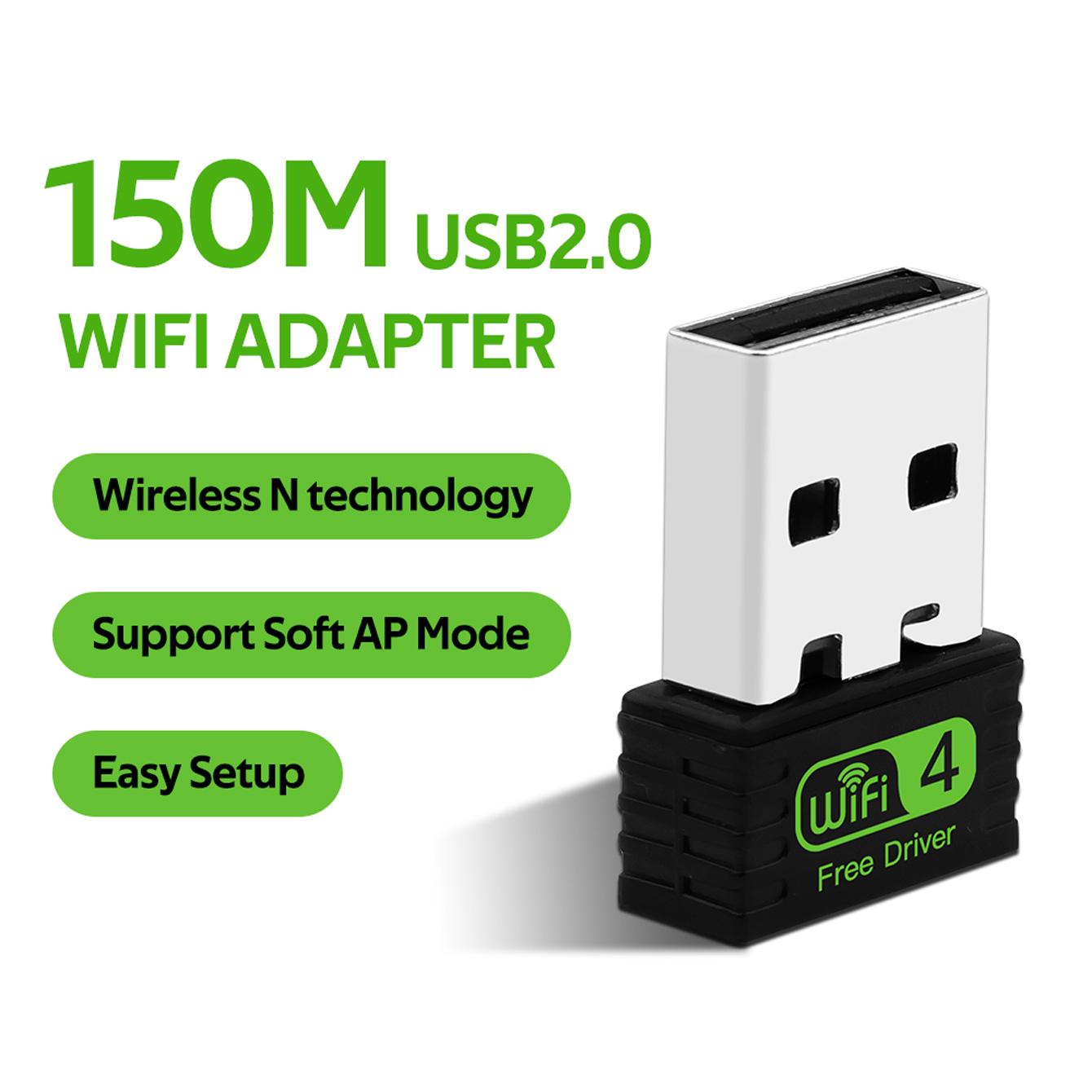 Mini USB Adapter 150Mbps Free Driver USB 2.0 Dongles 802.11n Wireless Network Card for Windows PC
Mini USB Adapter 150Mbps Free Driver USB 2.0 Dongles 802.11n Wireless Network Card for Windows PC
