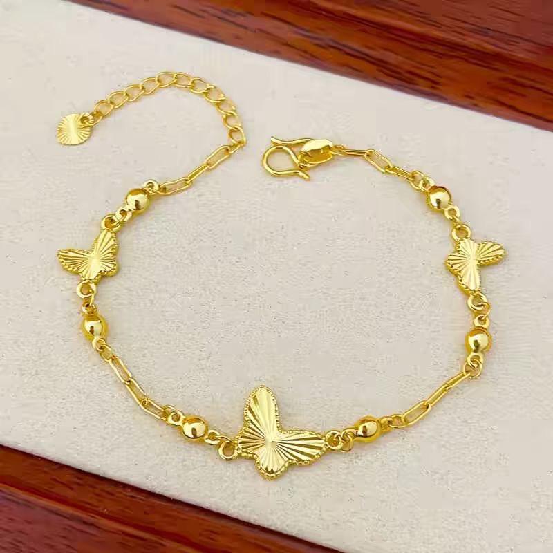 Браслеты-цепочки с бабочками цвета желтого золота для женщин Pulsera Femme Наручный браслет Новые модные ювелирные аксессуары Подарки для вечеринок
Браслеты-цепочки с бабочками цвета желтого золота для женщин Pulsera Femme Наручный браслет Новые модные ювелирные аксессуары Подарки для вечеринок