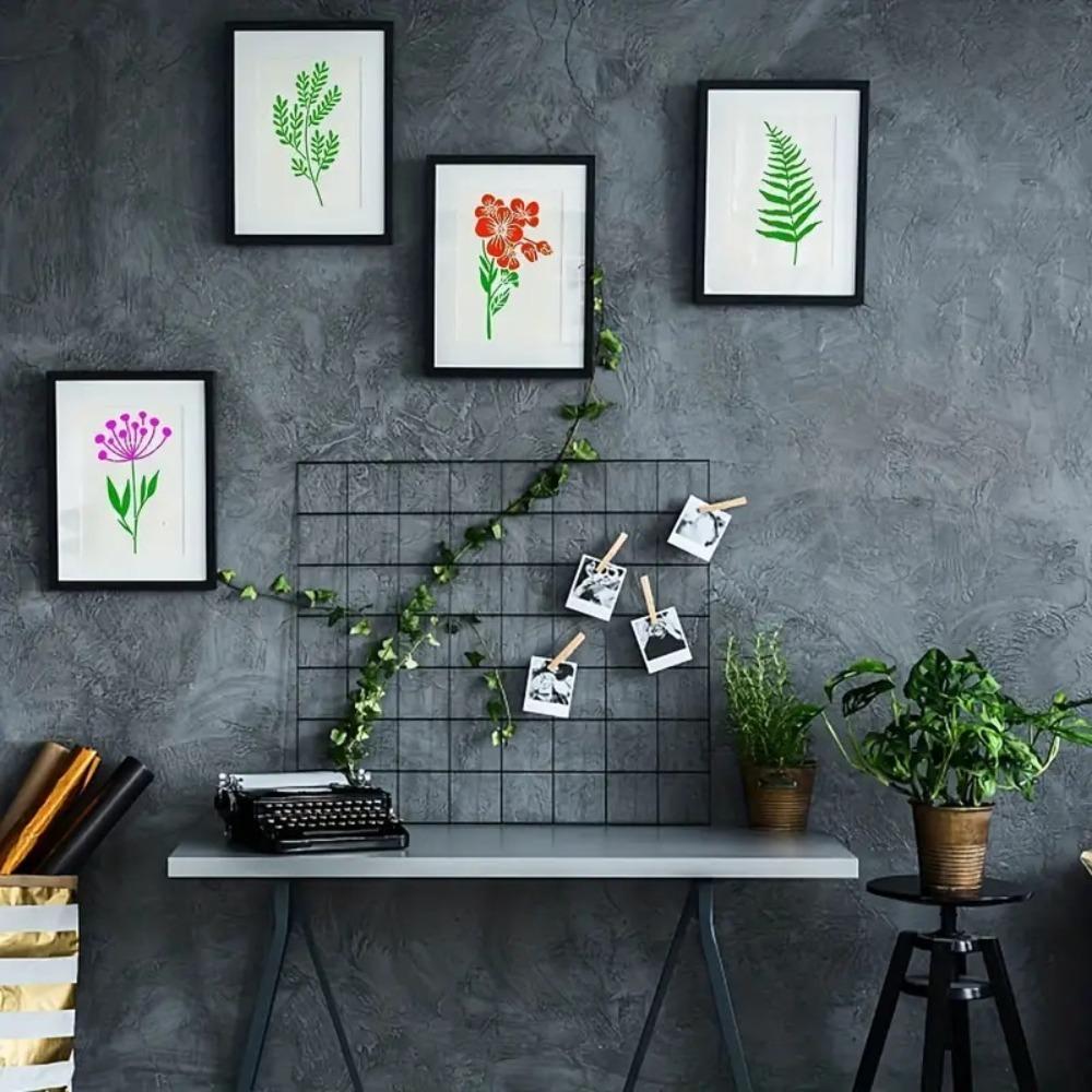 6/16/18pcs Reusable Wall Wildflower Stencil Painting Home Decor Wall Scrapbooking Home Decor Home 15x7.5cm-18pcs
6/16/18pcs Reusable Wall Wildflower Stencil Painting Home Decor Wall Scrapbooking Home Decor Home 15x7.5cm-18pcs