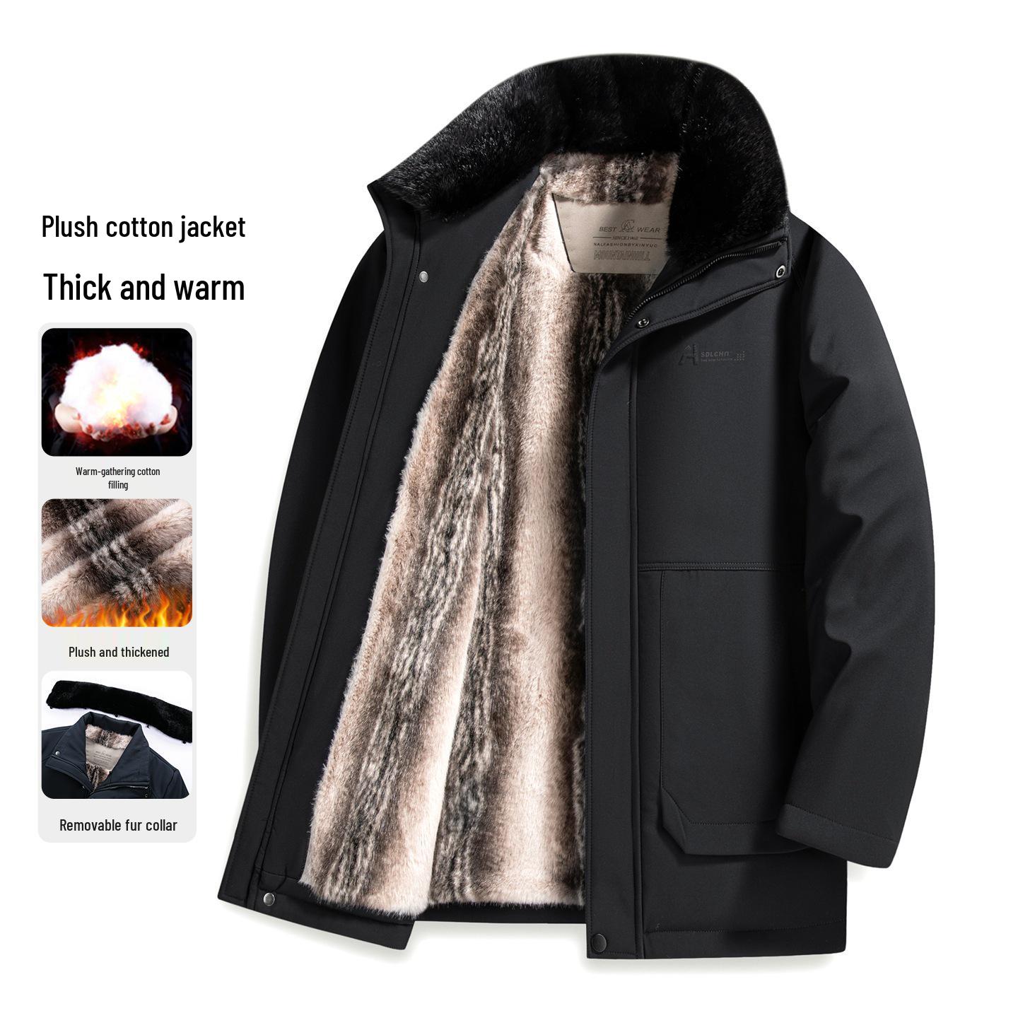 2025 Winter Men s Hooded Cotton Jacket: Fashionable, Casual, High-End Dad s Outerwear, Plus Velvet Warmth 195 for 170-200 lbs чорний
2025 Winter Men s Hooded Cotton Jacket: Fashionable, Casual, High-End Dad s Outerwear, Plus Velvet Warmth 195 for 170-200 lbs чорний