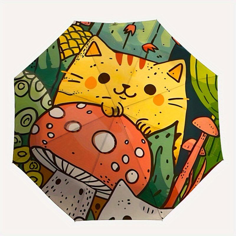 1pc Mushroom Cat Automatic Open/close Umbrella, 8-Rib sturdy structure, Portable Travel Umbrella, Parties, Everyday Use, Outdoor Accessory,
1pc Mushroom Cat Automatic Open/close Umbrella, 8-Rib sturdy structure, Portable Travel Umbrella, Parties, Everyday Use, Outdoor Accessory,