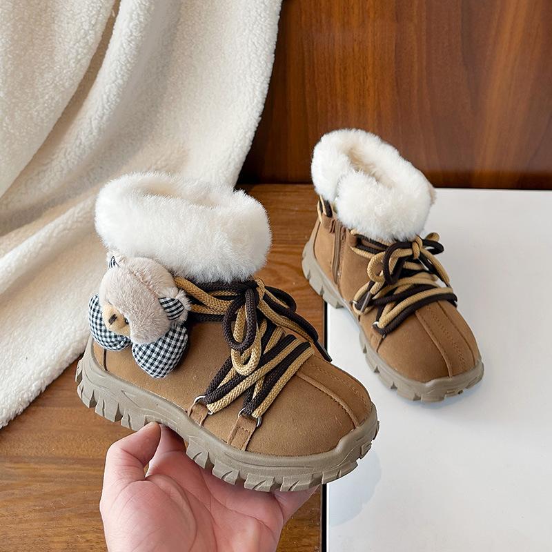 Children s high-top sports boots, new winter model for girls, with bear plush design, for older children, with added fleece and thickened for warmth 26Inner Length16.7cm жёлтый
Children s high-top sports boots, new winter model for girls, with bear plush design, for older children, with added fleece and thickened for warmth 26Inner Length16.7cm жёлтый