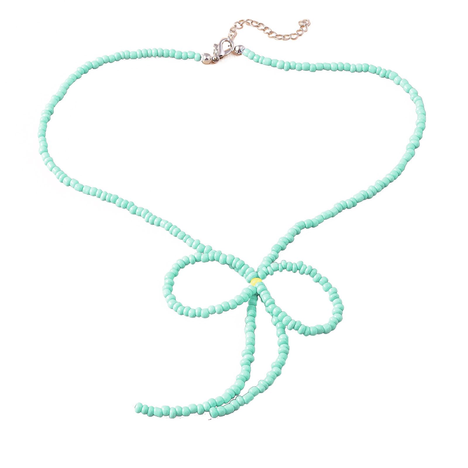 Vintage Design Niche Cold Wind Exaggerated Beads Bowknot Necklace Clavicle Chain Female Colored Rice Bead Jewelry
Vintage Design Niche Cold Wind Exaggerated Beads Bowknot Necklace Clavicle Chain Female Colored Rice Bead Jewelry