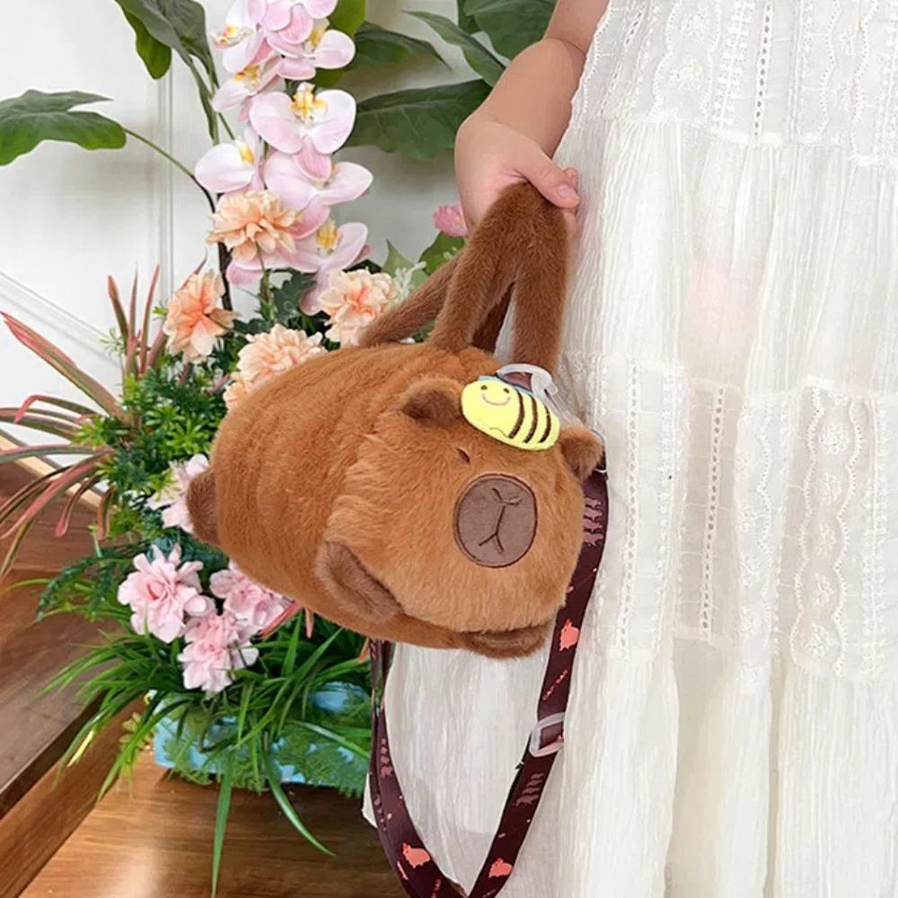 Soft Capybara Bucket Bag PP Cotton Plush Doll Shoulder Bag Gift Panda Crossbody Bag Shopping white&black-panda
Soft Capybara Bucket Bag PP Cotton Plush Doll Shoulder Bag Gift Panda Crossbody Bag Shopping white&black-panda