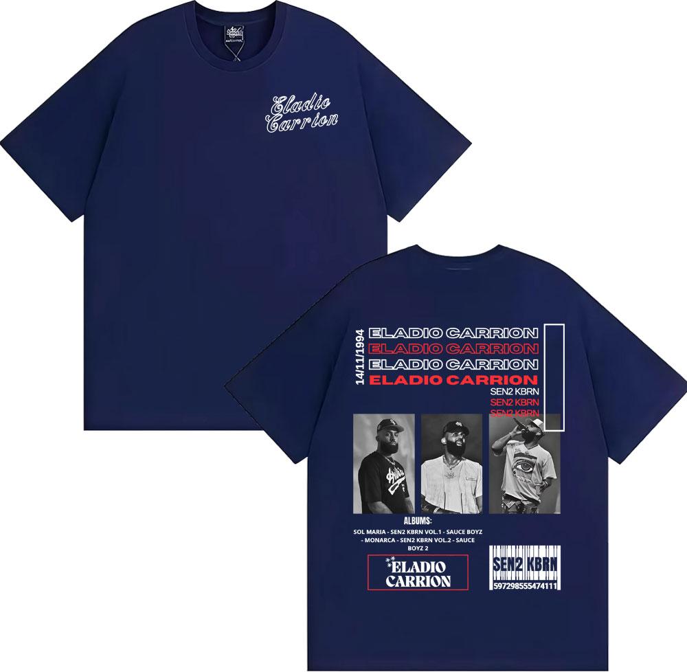 2025 Summer Rapper Eladio Carion Sen2kbn Album Tour Tshirt Mens Hiphop High Street Tshirt 100 Cotton Oversized Tshirt 4XL
2025 Summer Rapper Eladio Carion Sen2kbn Album Tour Tshirt Mens Hiphop High Street Tshirt 100 Cotton Oversized Tshirt 4XL