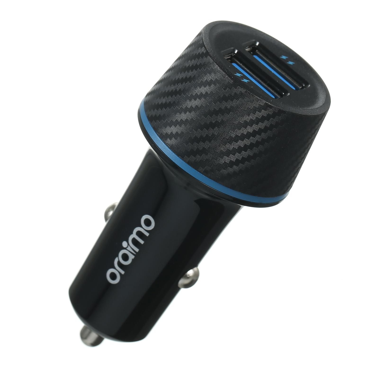 Автомобильное зарядное устройство Oraimo OCC-21D Highway Dual USB с быстрой зарядкой 5 В/2,1 А
Автомобильное зарядное устройство Oraimo OCC-21D Highway Dual USB с быстрой зарядкой 5 В/2,1 А