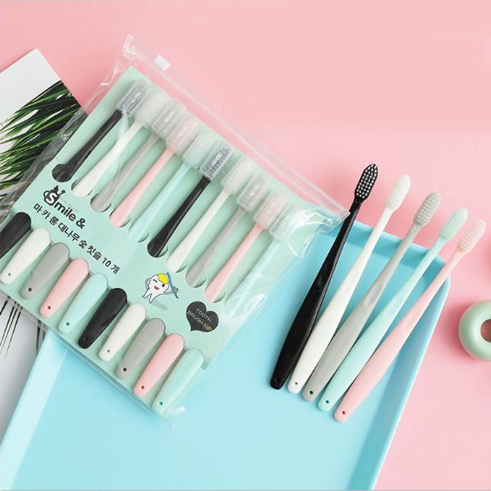 Зубные щетки для взрослых, мягкие щетки, разноцветные зубные щетки с чехлом для ухода за зубами, 10 шт.
Зубные щетки для взрослых, мягкие щетки, разноцветные зубные щетки с чехлом для ухода за зубами, 10 шт.