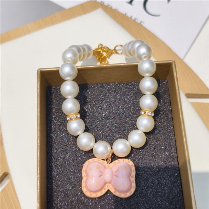 Cross-border wholesale pet collar cat dog pearl necklace retro premium bow hairpin jewelry necklace XL 35-40CM
Cross-border wholesale pet collar cat dog pearl necklace retro premium bow hairpin jewelry necklace XL 35-40CM