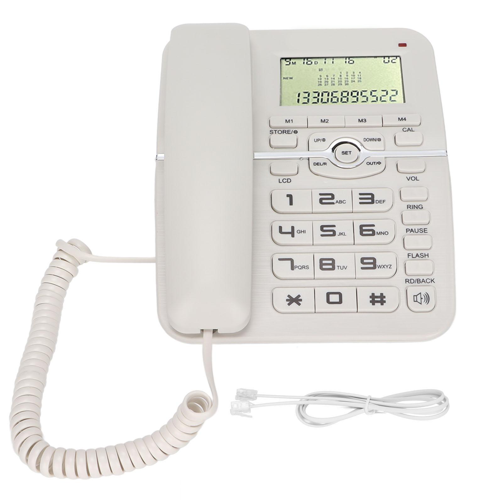 KXT2028CID Desktop Corded Telephone 4 Groups of Fast Dialing Functions Corded Landline Phone for белый
KXT2028CID Desktop Corded Telephone 4 Groups of Fast Dialing Functions Corded Landline Phone for белый