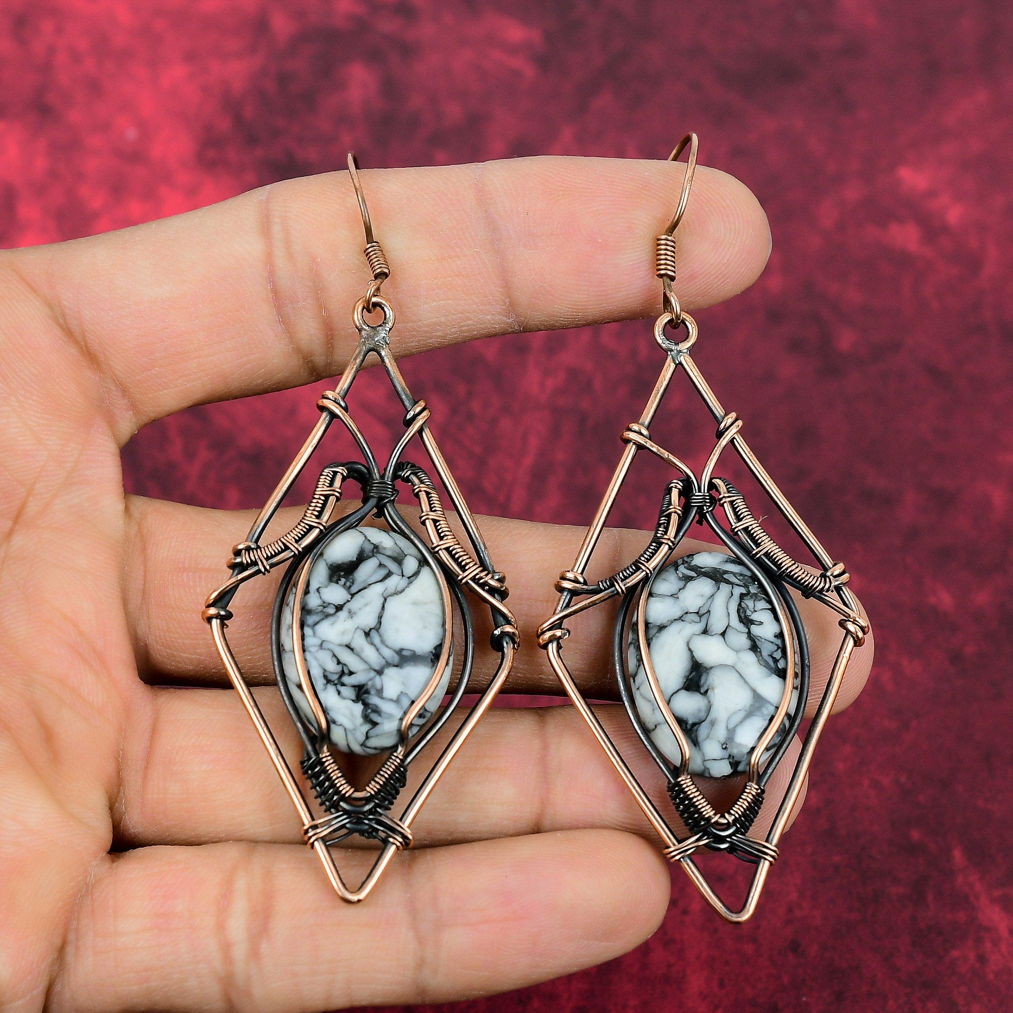 Pinolith Jasper Earring Copper Wire Wrapped Earring Pinolith Jasper Jewelry Handmade Gemstone Earrings Copper Wire Jewelry Gifts For Mother
Pinolith Jasper Earring Copper Wire Wrapped Earring Pinolith Jasper Jewelry Handmade Gemstone Earrings Copper Wire Jewelry Gifts For Mother