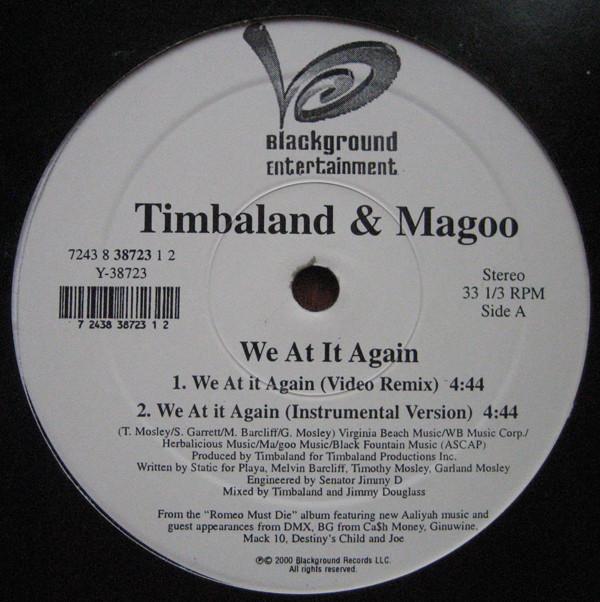 12inch Record TIMBALAND & MAGOO - We At It Again 724383872312 Blackground Ent 2000 US Rap & Hip-Hop/R&B Used
12inch Record TIMBALAND & MAGOO - We At It Again 724383872312 Blackground Ent 2000 US Rap & Hip-Hop/R&B Used