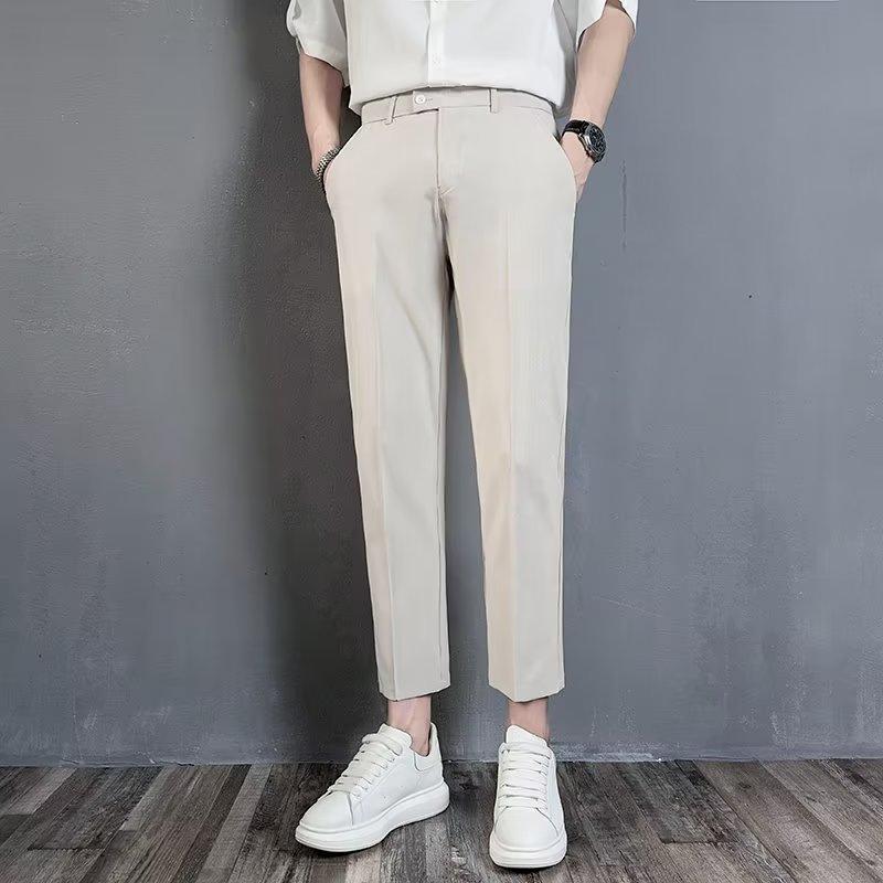 Чоловічі брюки Літні брюки Чоловічі брюки Ice Silk Business Casual Чоловічі штани Чоловічі прямі брюки з дев яткою 38 хакі
Чоловічі брюки Літні брюки Чоловічі брюки Ice Silk Business Casual Чоловічі штани Чоловічі прямі брюки з дев яткою 38 хакі