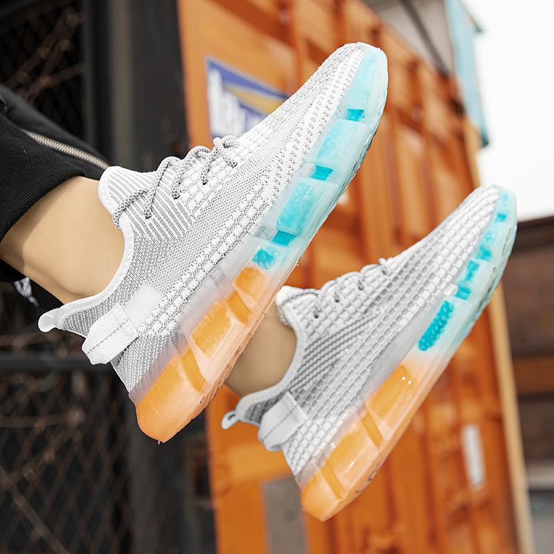 Summer New Coconut Shoes Jelly Bottom Breathable Flying Woven Sneakers Lace-Up Fashion Running Shoes
Summer New Coconut Shoes Jelly Bottom Breathable Flying Woven Sneakers Lace-Up Fashion Running Shoes