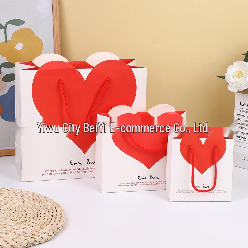 Cartoon Heart Gift Bag - Valentine s, Qixi, Birthday LOVE Paper Handbag for Students 22*16*10CM
Cartoon Heart Gift Bag - Valentine s, Qixi, Birthday LOVE Paper Handbag for Students 22*16*10CM