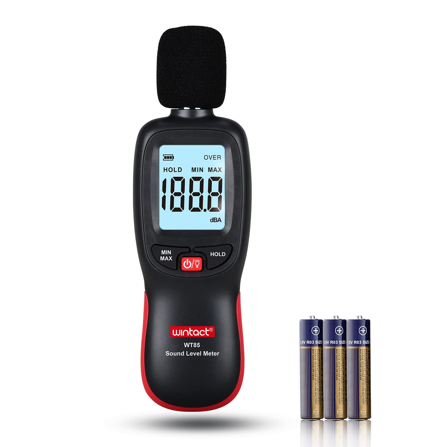 Simple digital sound level meter for home handheld sound level meter with maximum value hold measuring range large LCD screen with auto power off use, чорний
Simple digital sound level meter for home handheld sound level meter with maximum value hold measuring range large LCD screen with auto power off use, чорний