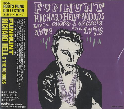 CD RICHARD HELL & THE VOIDOIDS - Funhunt - Live At CBGB s & Max s 19 MECR25016PROMO Meldac 1992 Japan Rock Used
CD RICHARD HELL & THE VOIDOIDS - Funhunt - Live At CBGB s & Max s 19 MECR25016PROMO Meldac 1992 Japan Rock Used
