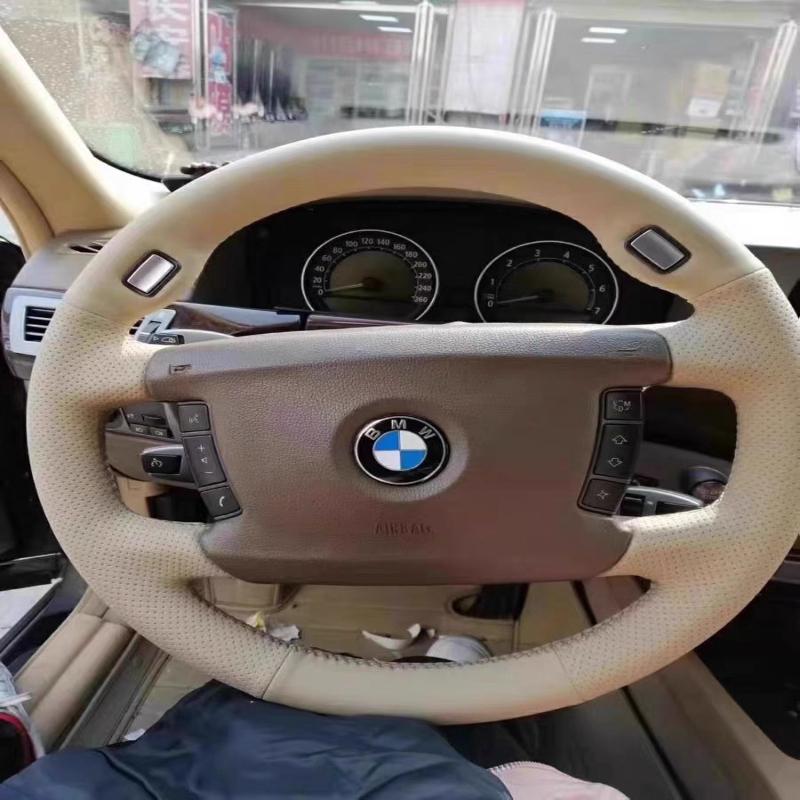 for old BMW 7 Series 730/740/750/760/745Li/755 (E66/E65) Hand Stitched Genuine Leather Car Steering Wheel Cover
for old BMW 7 Series 730/740/750/760/745Li/755 (E66/E65) Hand Stitched Genuine Leather Car Steering Wheel Cover