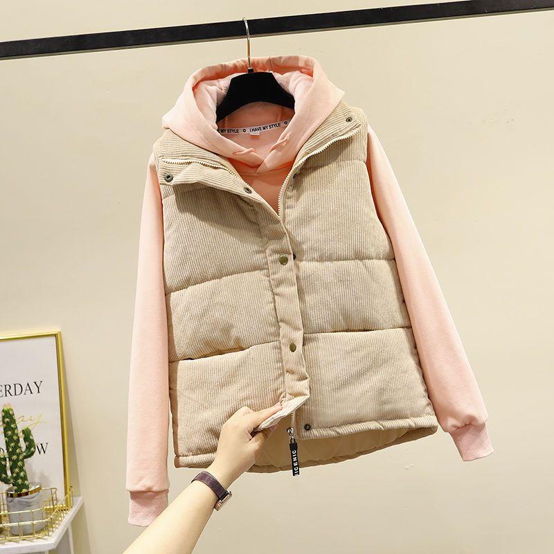 Хлопковый жилет, женская верхняя одежда на осень и зиму, корейская версия, свободная короткая универсальная вельветовая куртка-мешок из хлопка 2XL
Хлопковый жилет, женская верхняя одежда на осень и зиму, корейская версия, свободная короткая универсальная вельветовая куртка-мешок из хлопка 2XL