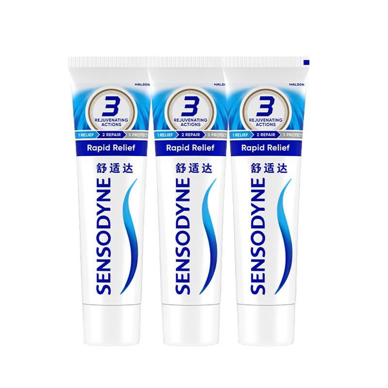 Sensodyne Rapid Relief Toothpaste Triple Pack
Sensodyne Rapid Relief Toothpaste Triple Pack