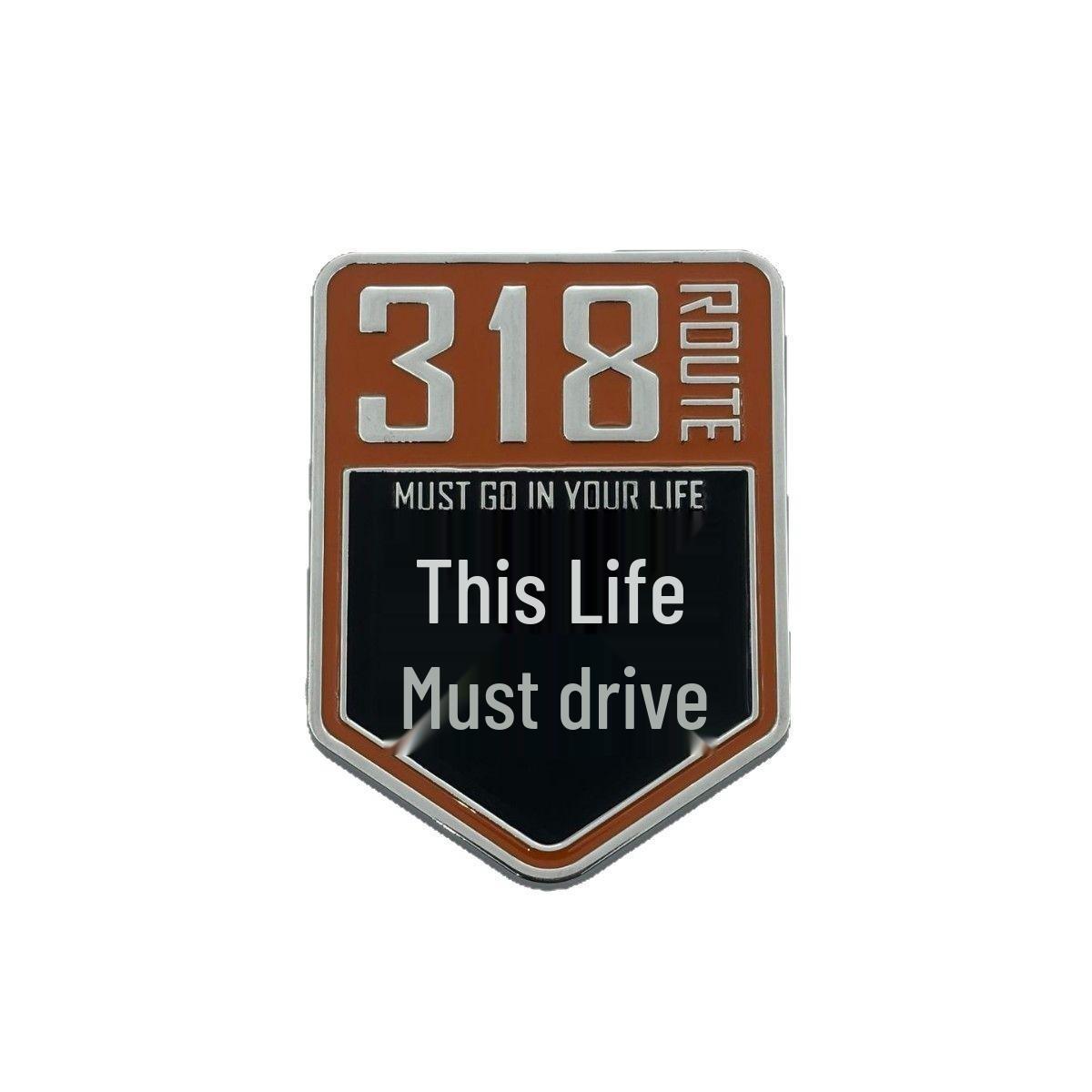 Brave 318 Road to Tibet Motorcycle Metal Sticker for Self-Driving Tour
Brave 318 Road to Tibet Motorcycle Metal Sticker for Self-Driving Tour