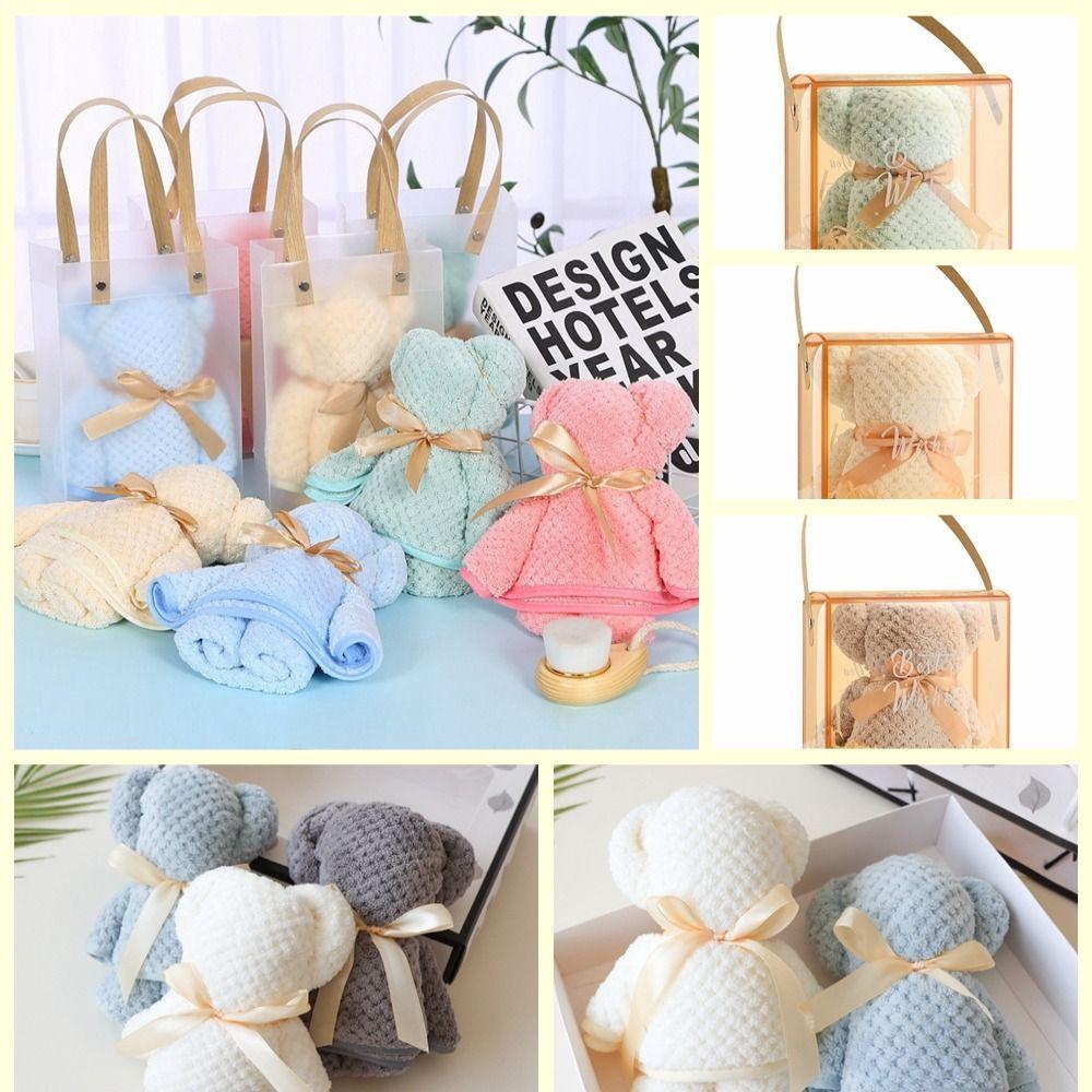 Cartoon Doll Coral Velvet Bear Shape Towel Bear Shape Doll Baby Towels Bathroom Supplies
Cartoon Doll Coral Velvet Bear Shape Towel Bear Shape Doll Baby Towels Bathroom Supplies