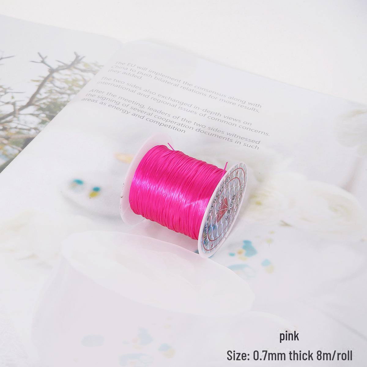 Кольорова еластична волосінь ручної роботи своїми руками для виготовлення прикрас з бісеру - кільце, намисто, браслет. Плетена волосінь для аксесуарів.
Кольорова еластична волосінь ручної роботи своїми руками для виготовлення прикрас з бісеру - кільце, намисто, браслет. Плетена волосінь для аксесуарів.