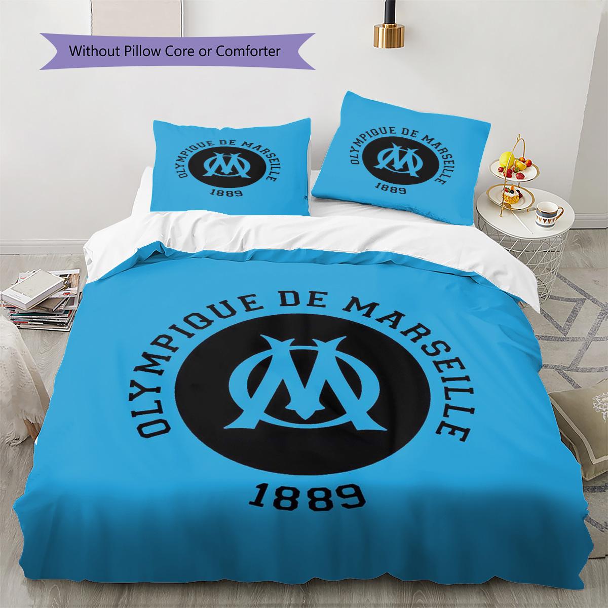 Olympique de Marseille Pattern Bedding Quilt Set Quilt Cover Pillowcase Home Decoration Birthday Gift (1 * duvet cover + 2 * pillowcase, without core) 135x200cm
Olympique de Marseille Pattern Bedding Quilt Set Quilt Cover Pillowcase Home Decoration Birthday Gift (1 * duvet cover + 2 * pillowcase, without core) 135x200cm