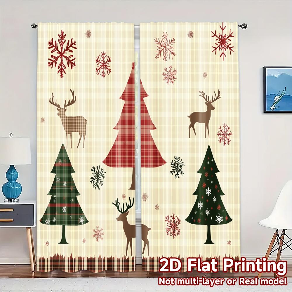 2pcs,Curtains Christmas Trees Snowflakes Deer_a Chic Chic Curtains Polyester Curtains Versatile All Perfect for Bedroom, Living 52.50×116.00 CM 2pcs
2pcs,Curtains Christmas Trees Snowflakes Deer_a Chic Chic Curtains Polyester Curtains Versatile All Perfect for Bedroom, Living 52.50×116.00 CM 2pcs