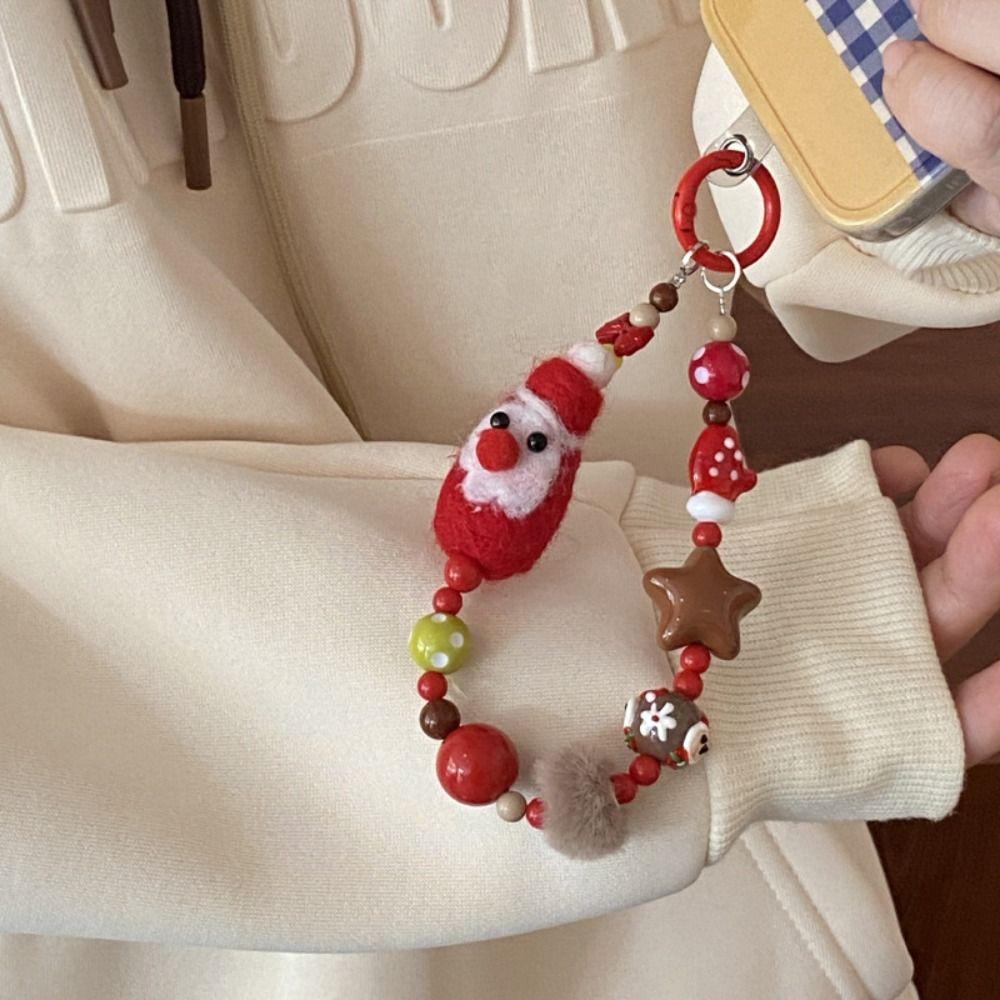 Star Christmas Pendant Christmas Tree Plush Beads Keyring Beaded Cell Phone Lanyard Bag Pendant Style 6
Star Christmas Pendant Christmas Tree Plush Beads Keyring Beaded Cell Phone Lanyard Bag Pendant Style 6
